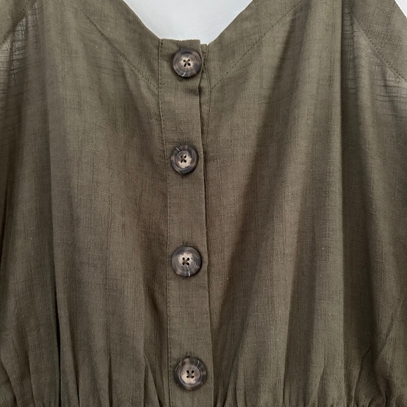 UNIVERSAL TREAD PLUS SIZE CROPPED ROMPER JUMPSUIT - Picture 5 of 7